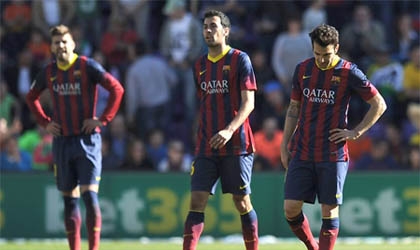 Barca thất bại toàn tập trước Valladolid